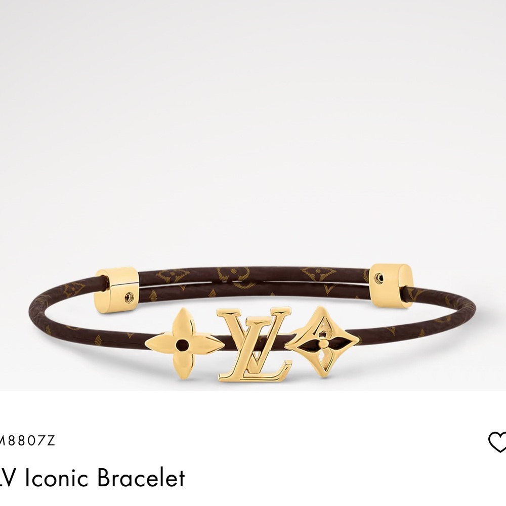Louis Vuitton Bracelet Iconic in Signature Monogram New Release NWT Authentic LV - Picture 3 of 16